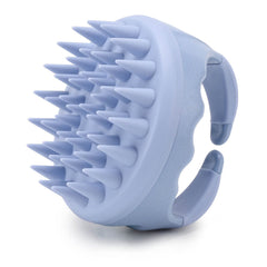 BTYMS silicone hair scalp massager with blue bristles for deep cleansing and scalp massage.