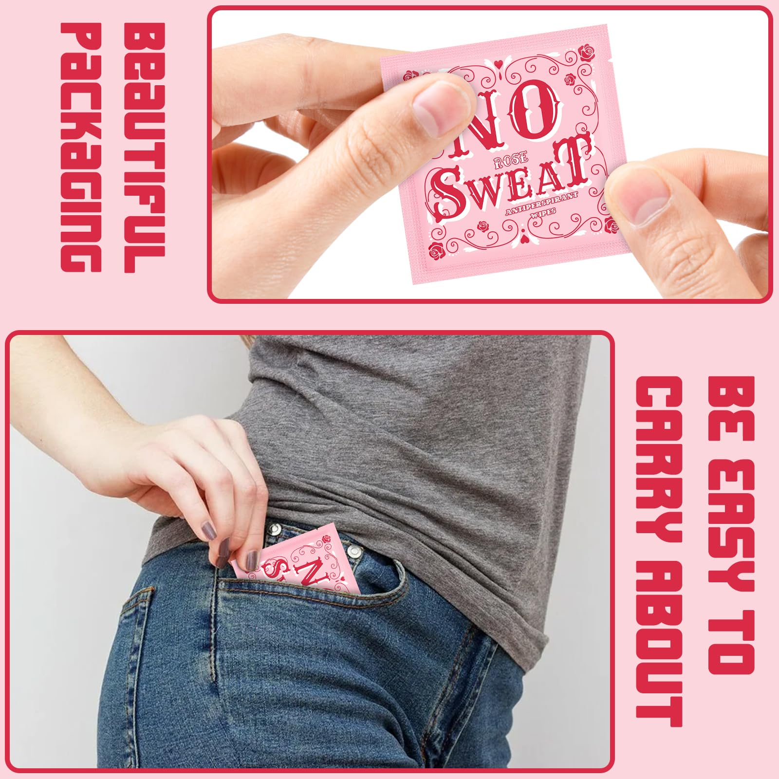 BUAEL mini deodorant wipes travel compact box for quick cleanups.