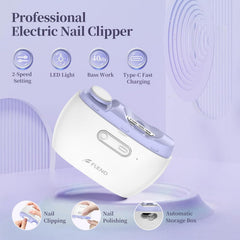 Bubbacare Electric Nail Clipper baby nails trimmed safely in tiny fingers