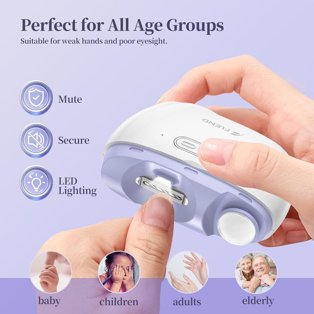 Bubbacare Electric Nail Clipper suitable for all ages including seniors