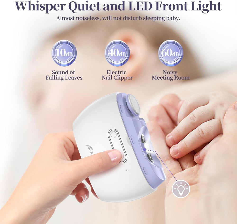 Bubbacare Electric Nail Clipper ultra-quiet operation during nail sessions