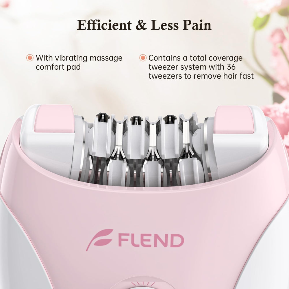 Bubbacare ergonomic grip provides anti-slip control during extended epilation sessions.