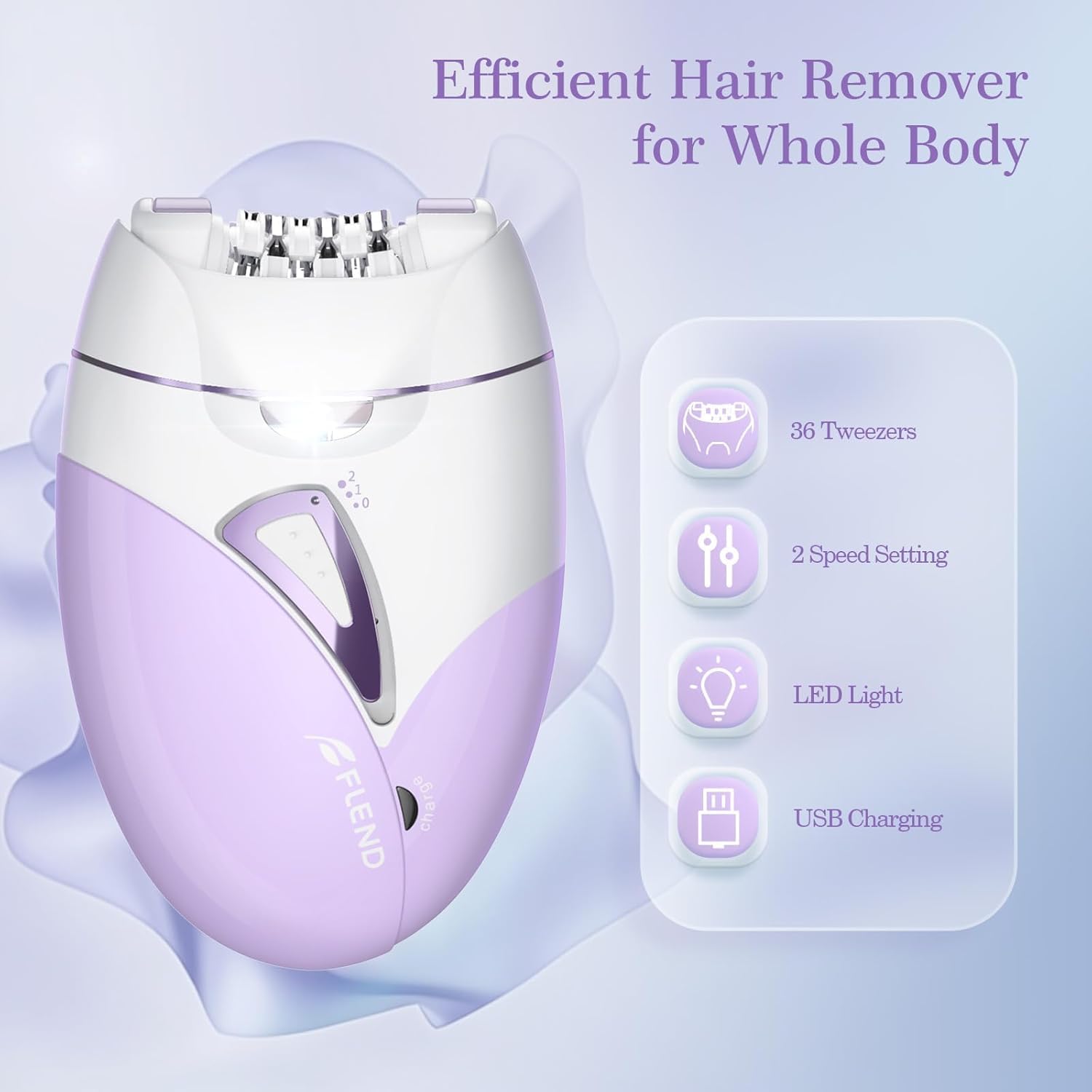 Bubbacare epilator foil shaver head removes short hairs and contours safely