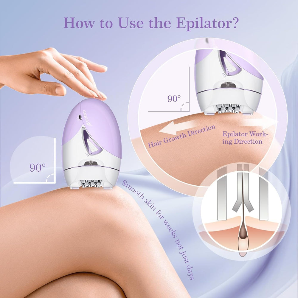 Bubbacare epilator massage pad provides gentle massage during epilation