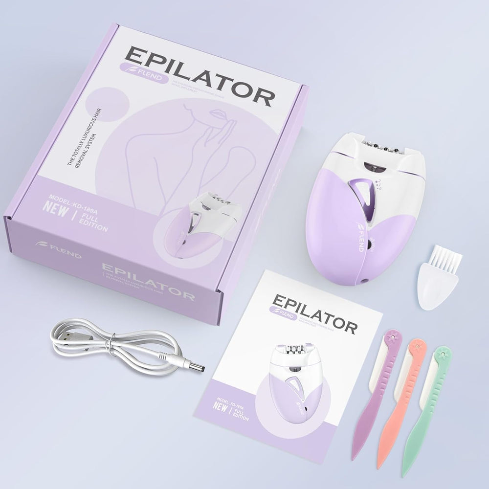Bubbacare epilator travel-ready kit for quick touchups on the go