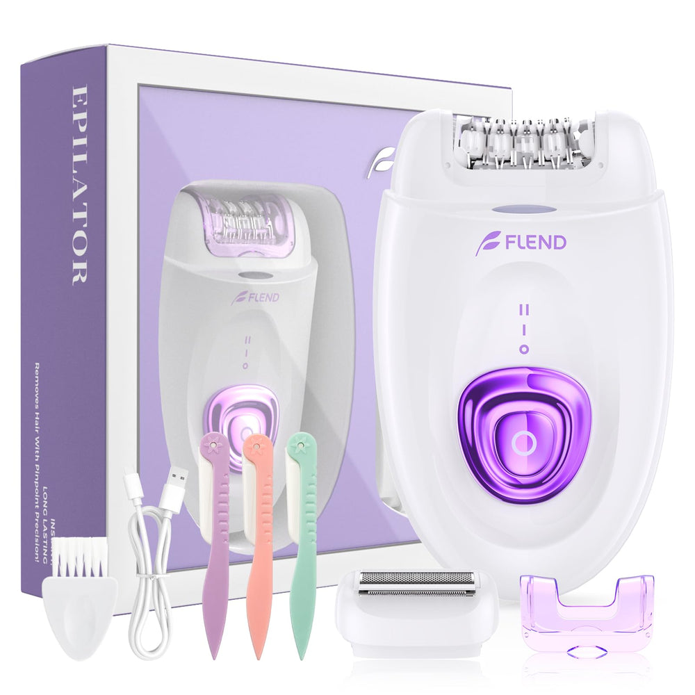 Bubbacare epilator two-speed usage on different body areas