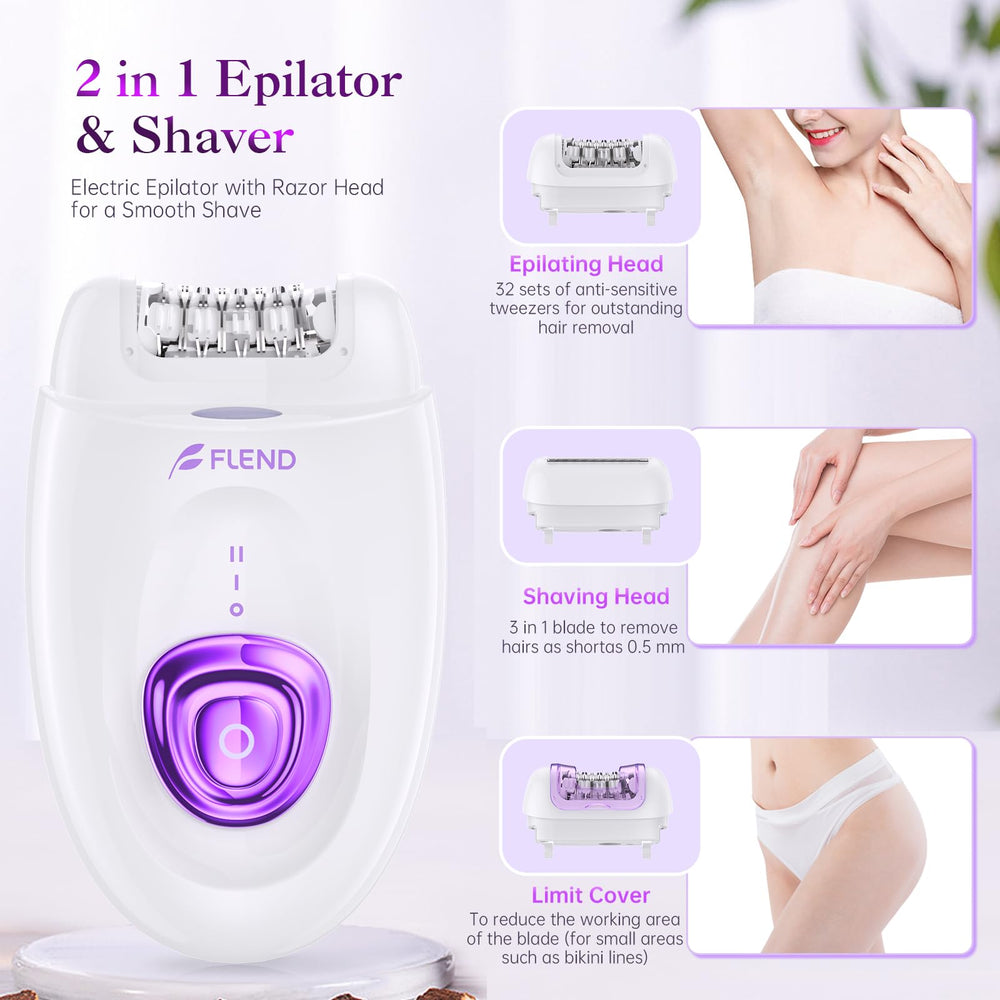 Bubbacare epilator USB charging port supports cordless grooming anywhere