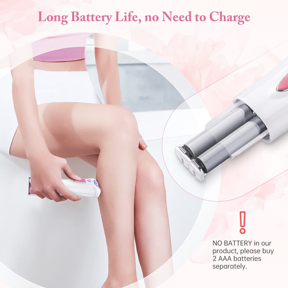 Bubbacare smooth glide epilator anti-slip grip ensures comfortable handling