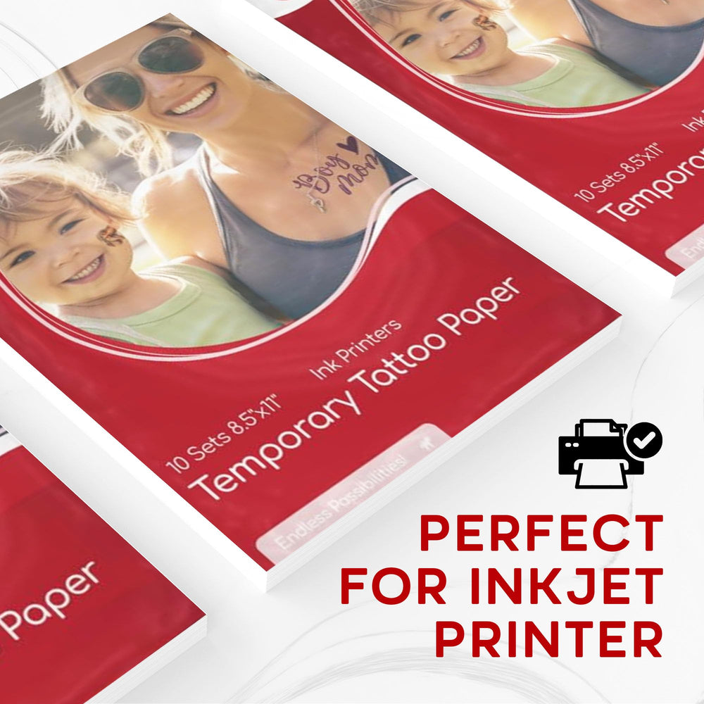 BubblePop 8-5x11 tattoo paper sheet fits standard inkjet printers
