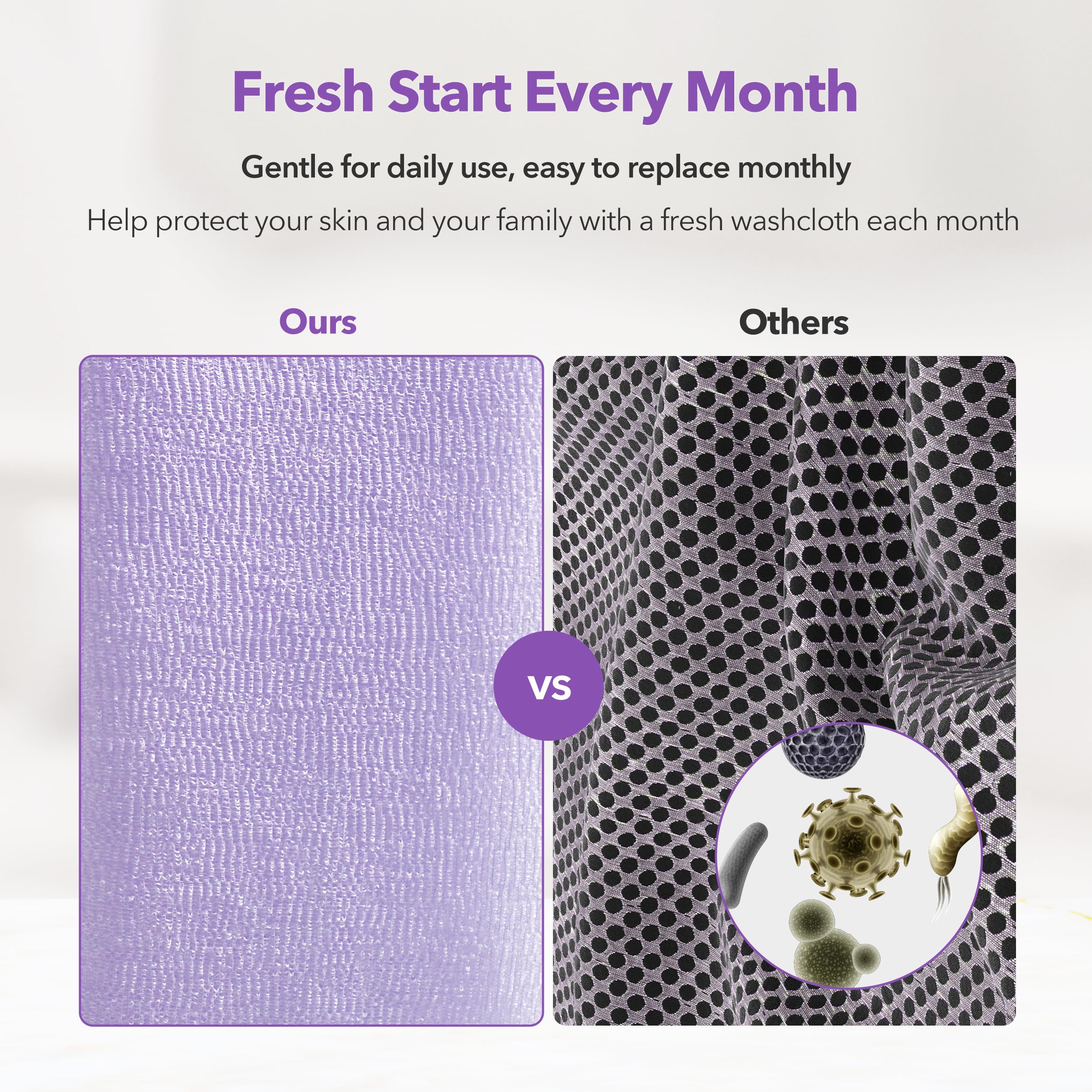 BubblyMe back-scrub-coverage demonstrates full-body reach for easier showers.