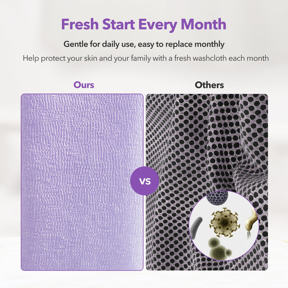 BubblyMe back-scrub-coverage demonstrates full-body reach for easier showers.