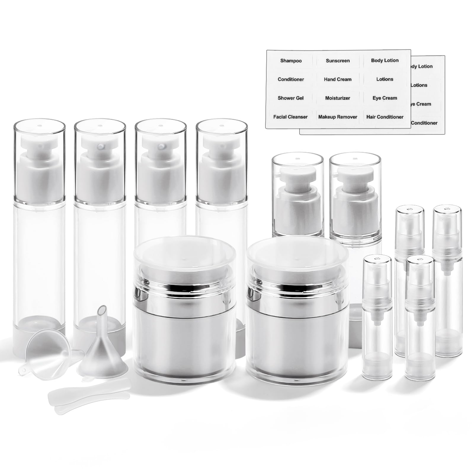 Bubimon airless pump jar collection for organized travel-ready cosmetics
