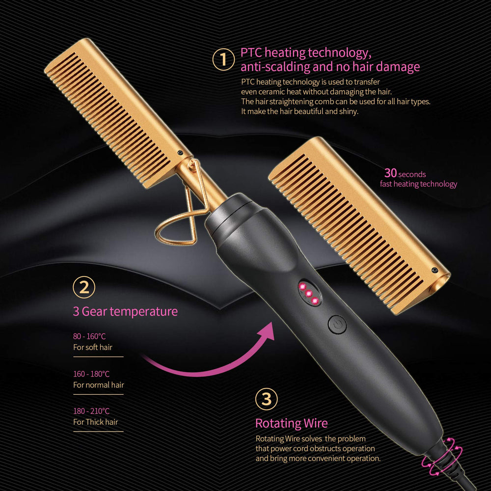 BudiGl ceramic plates glide evenly for quick straightening and waves.