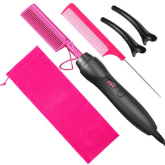 BudiGl hot comb ceramic inner heats quickly for smooth straightening