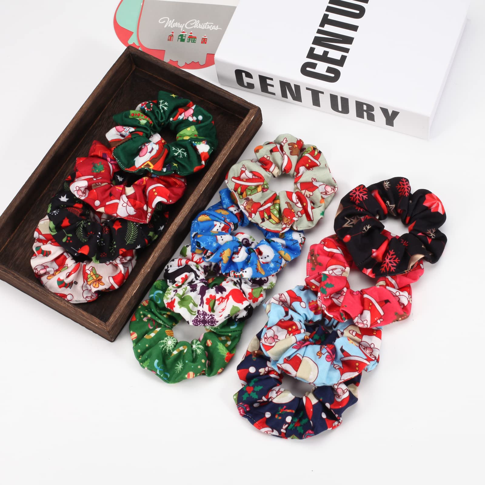 Budsmile elk-antlers pattern scrunchie adds whimsy and comfort for all-day wear.