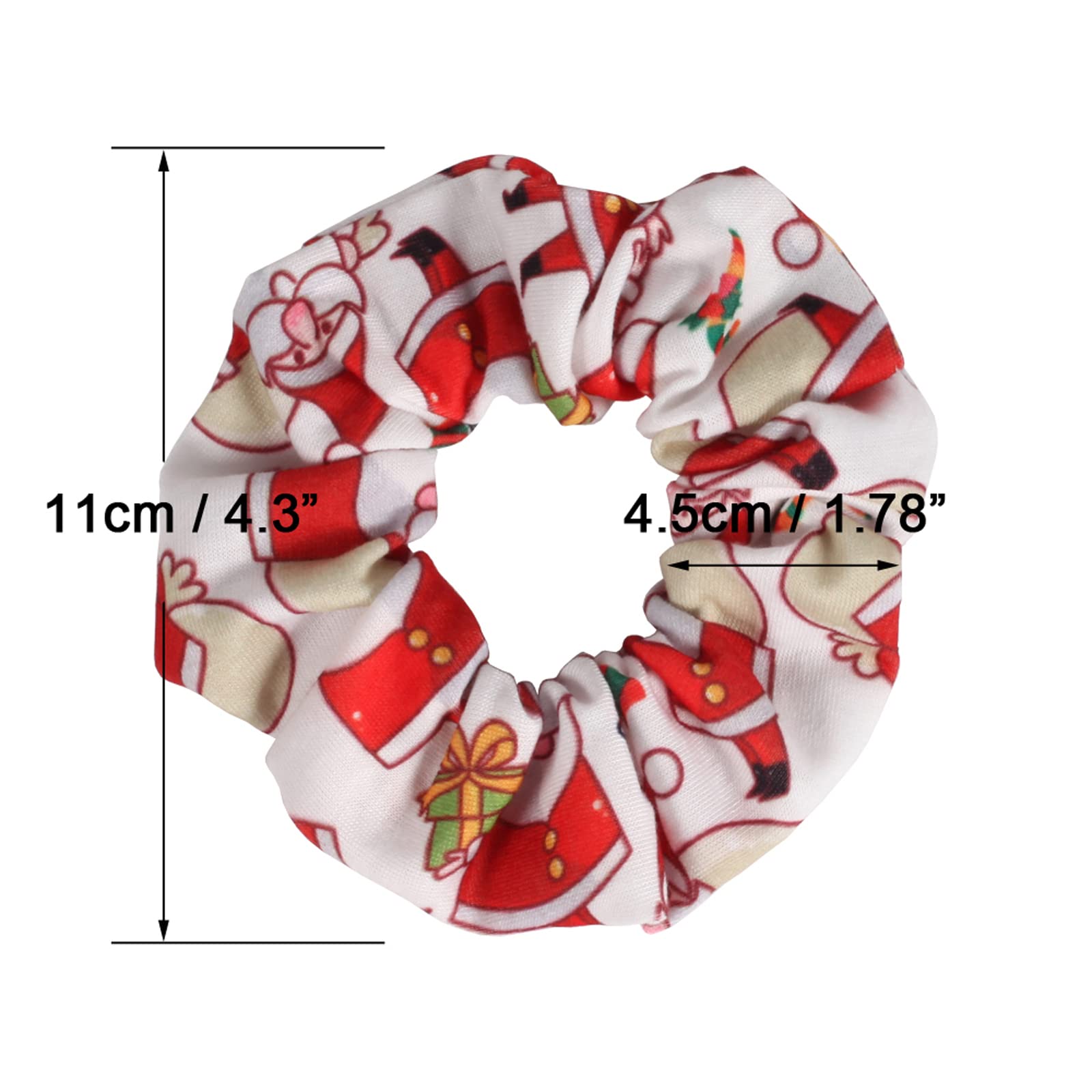 Budsmile tree-pattern scrunchie pairs with holiday outfits for cheerful looks.