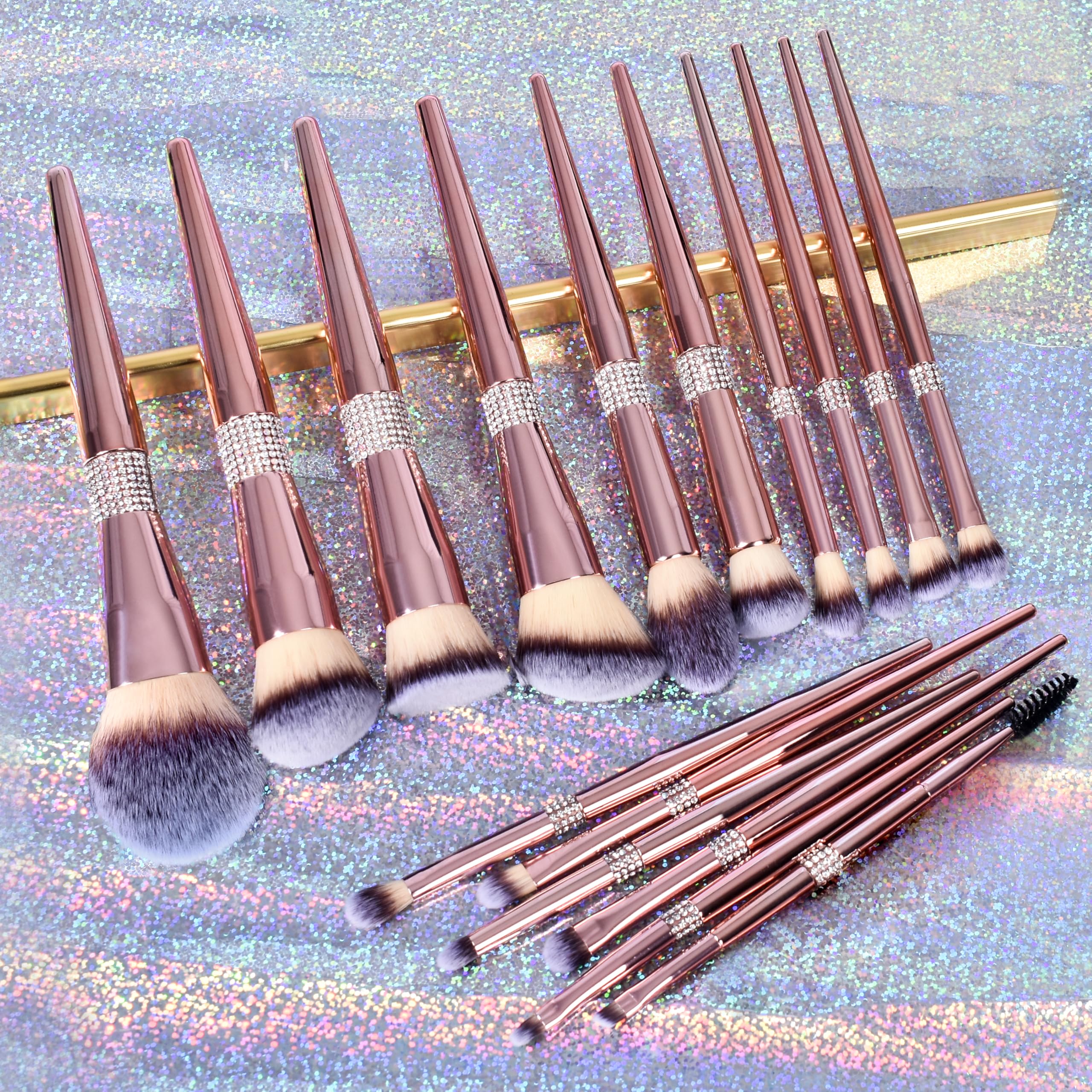 Bueart Design 16Pcs eyeshadow brush set for precision.