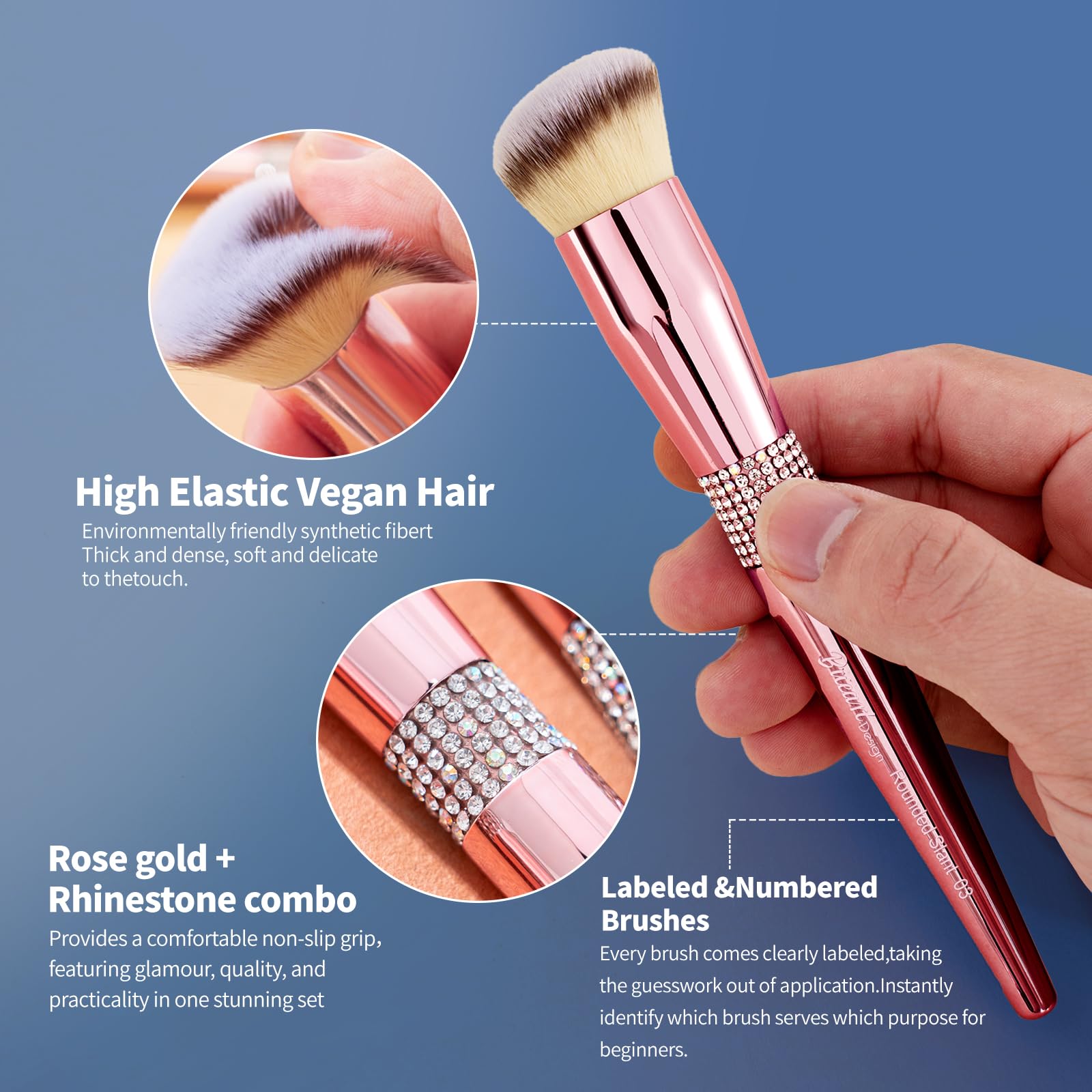 Bueart Design elegant holder-case keeps brushes organized.