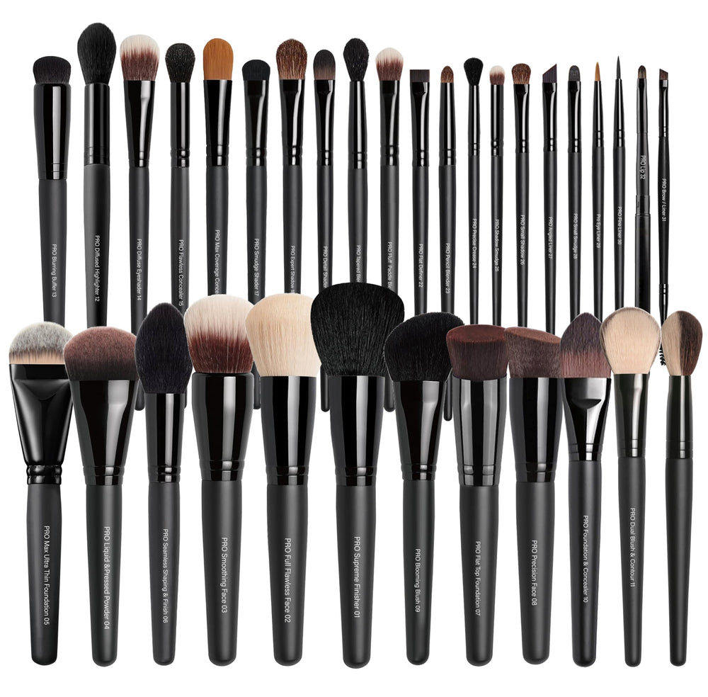 Bueart Design 32PCS brush set full kit for versatile makeup applications and pro results