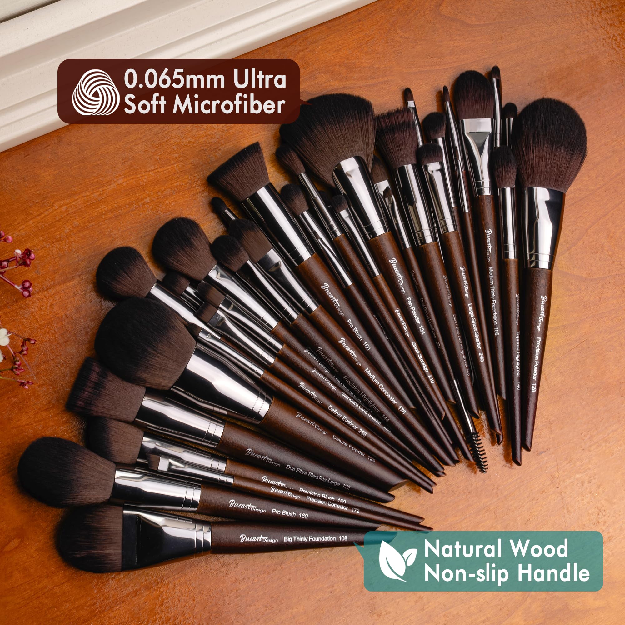 Bueart Design 38pc eyeliner brush for clean lines