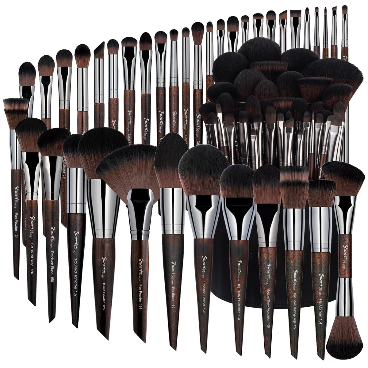 Bueart Design 38pc foundation brush for flawless base application