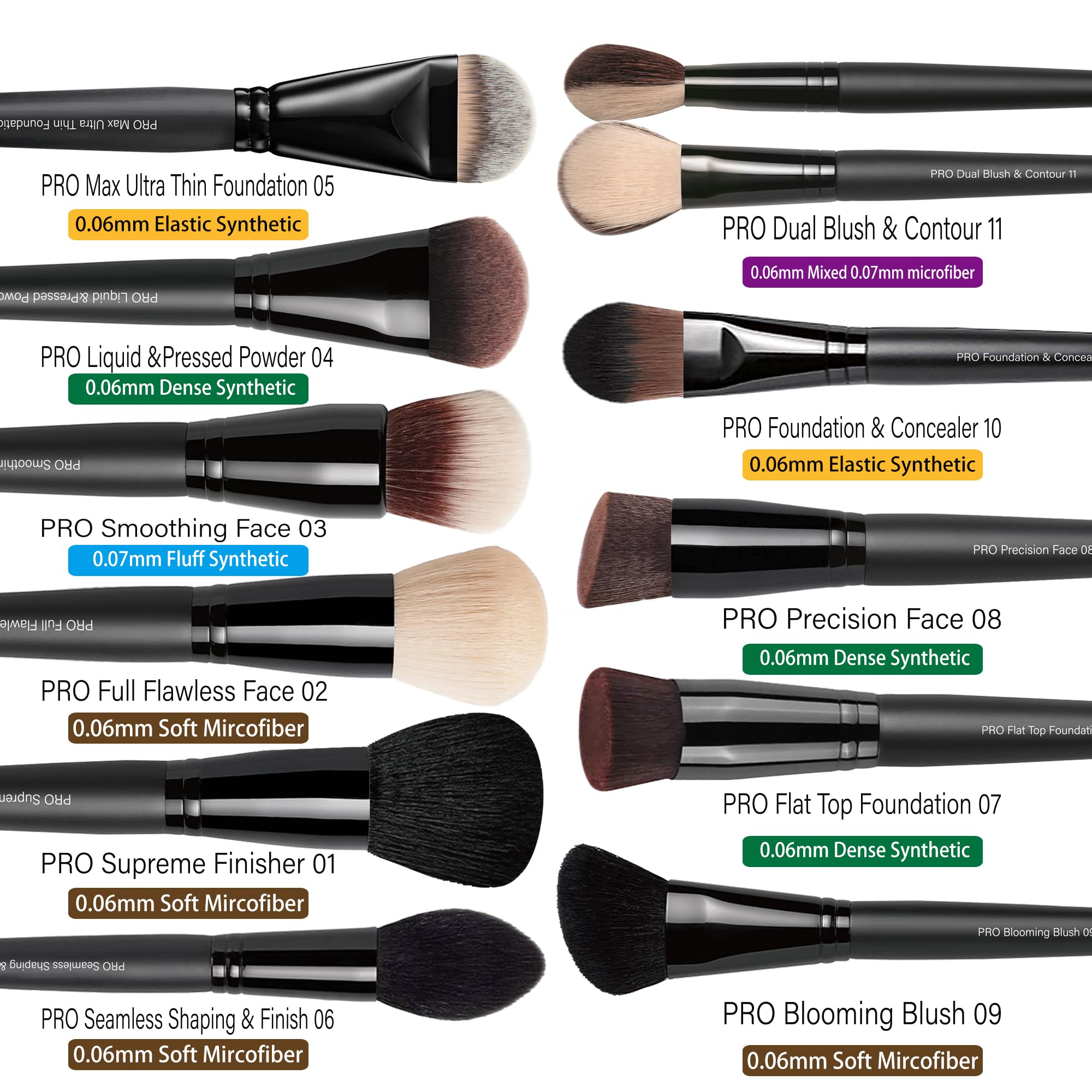 Bueart Design eyeshadow brush enables precise crease free layering