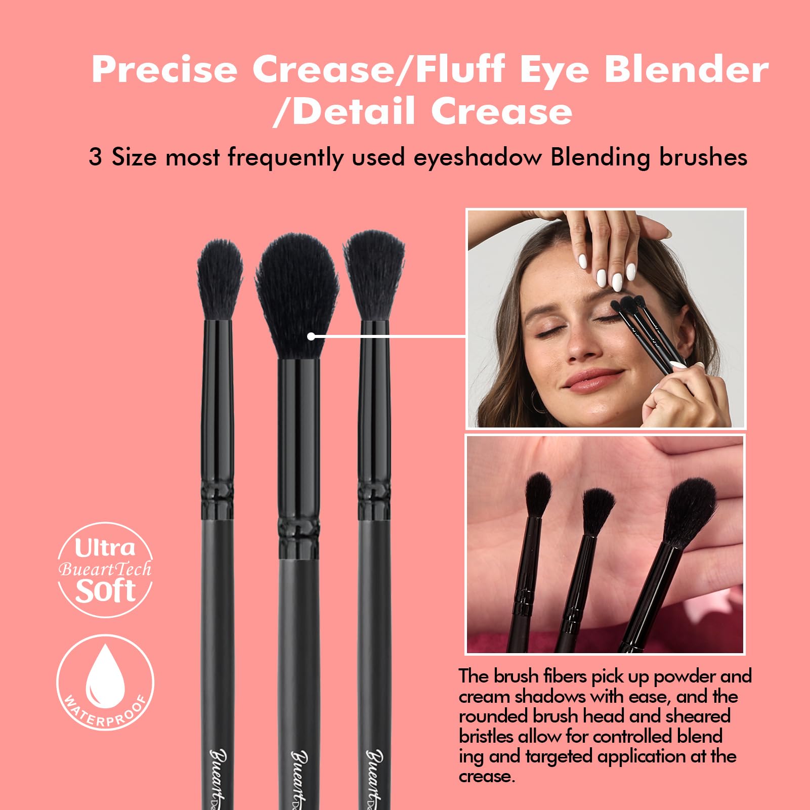 Bueart Design premium synthetic bristles brush for durable, easy cleaning.