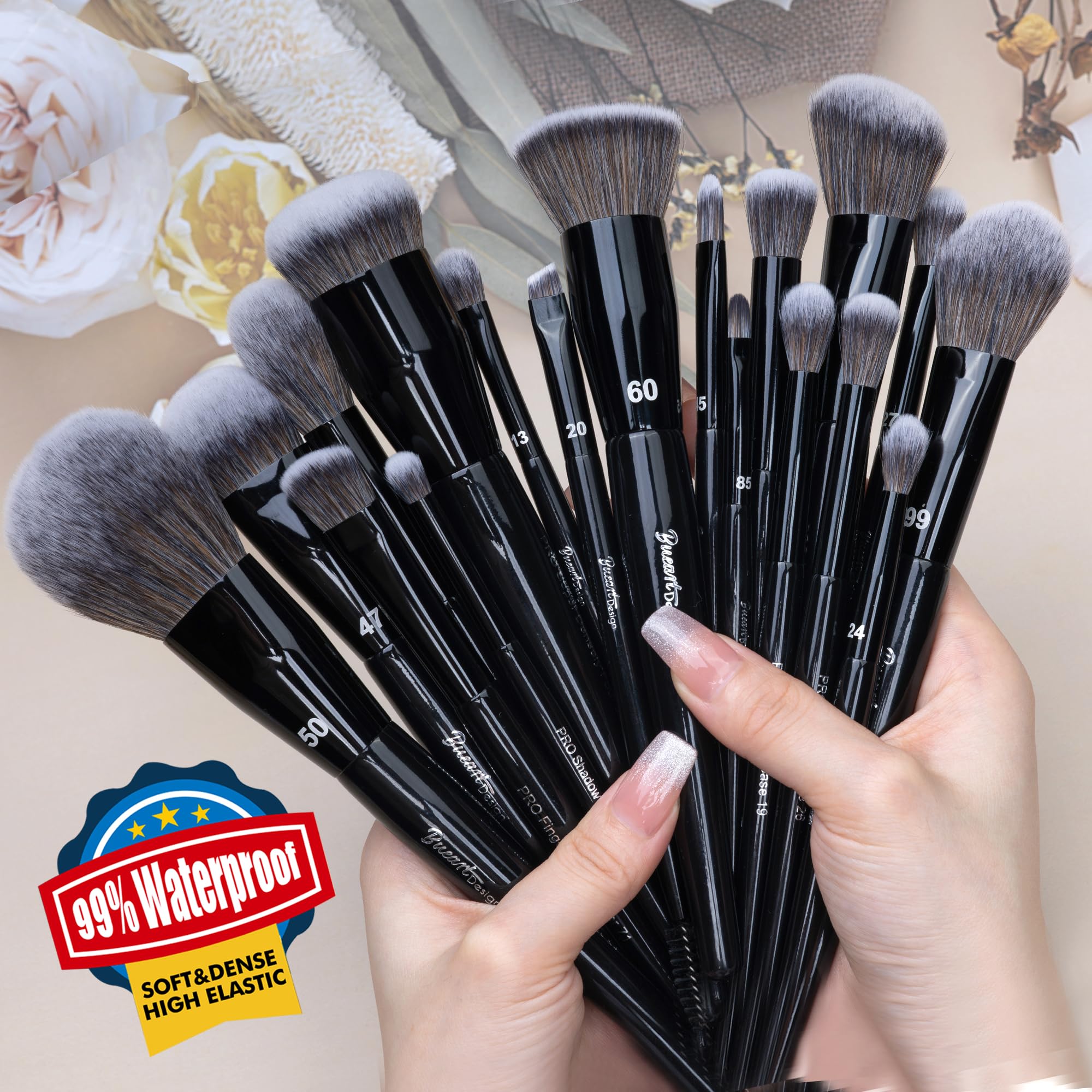 Bueart Design foundation brush offers smooth, even coverage for a natural base.