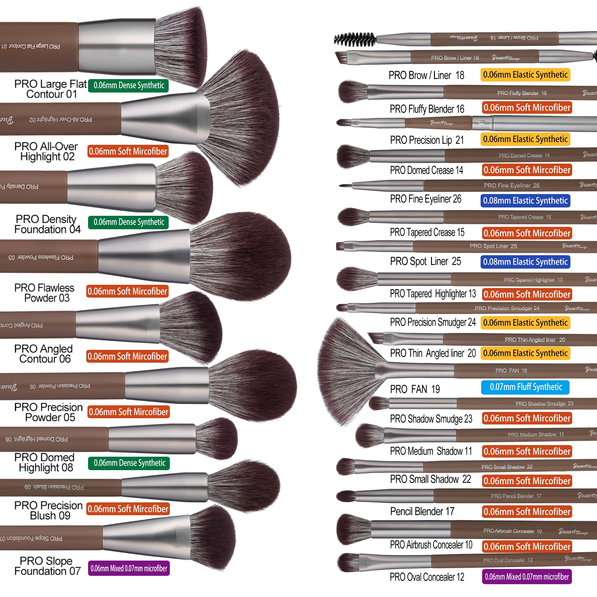 Bueart Design handcrafted bristle brushes offer precise control