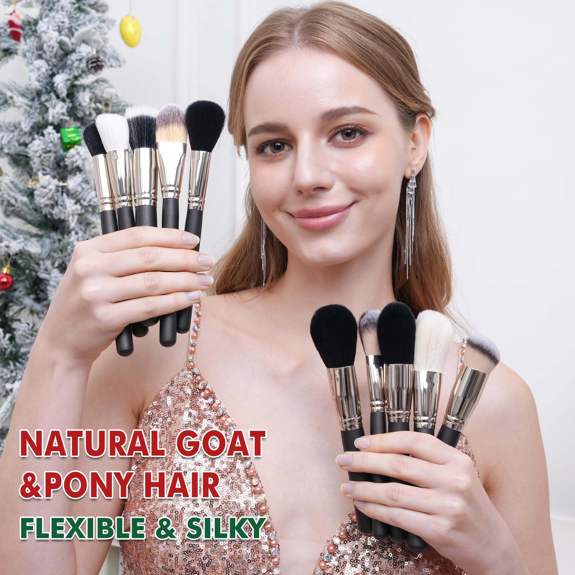 Individually numbered brushes from BUEART DESIGN for quick identification.
