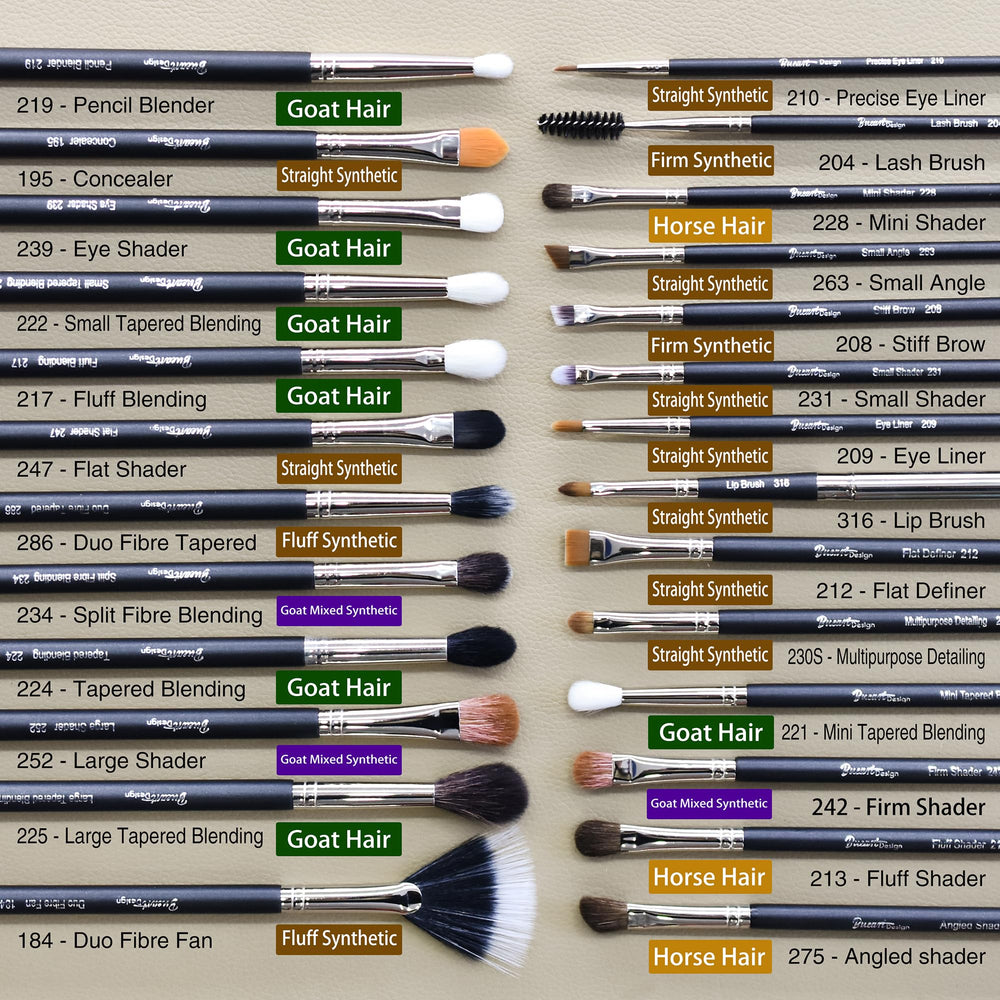 Premium synthetic brush by BUEART DESIGN offering durability and easy cleaning.