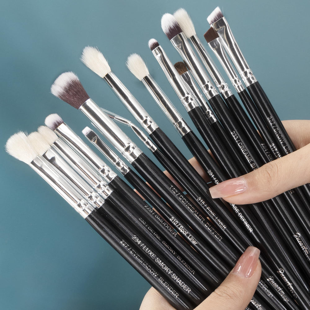 Bueart Design premium synthetic bristles close-up – ideal for cream and liquid shadows