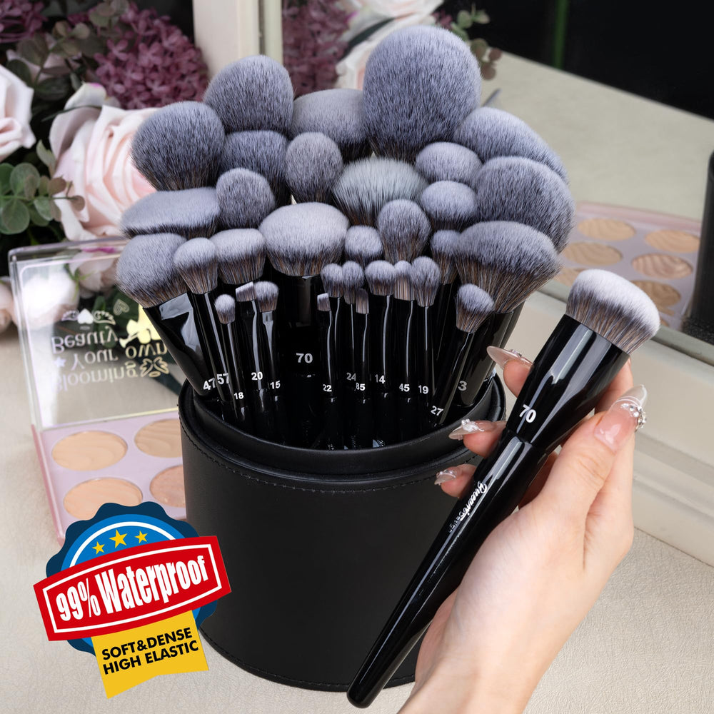 Bueart Design ultra-soft vegan brush hairs for gentle makeup application