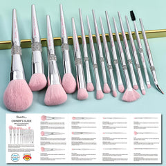 Bueart Design tapered highlighter brush for precise cheekbone glow.
