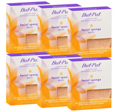 Buf-Puf Gentle Facial Sponge closeup texture for gentle daily cleansing and exfoliation.