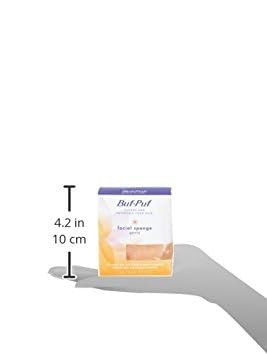 Buf-Puf facial sponge on counter highlighting reusable skincare tool.