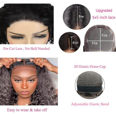 Bugtum glueless wigs pre-cut lace detail for beginner-friendly wear