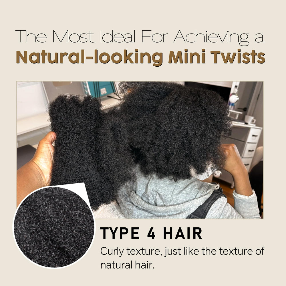 Builson Afro Kinky Bulk 100% real human hair feels soft and lightweight for long wear.