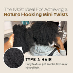 Builson Afro Kinky Bulk 100% real human hair feels soft and lightweight for long wear.