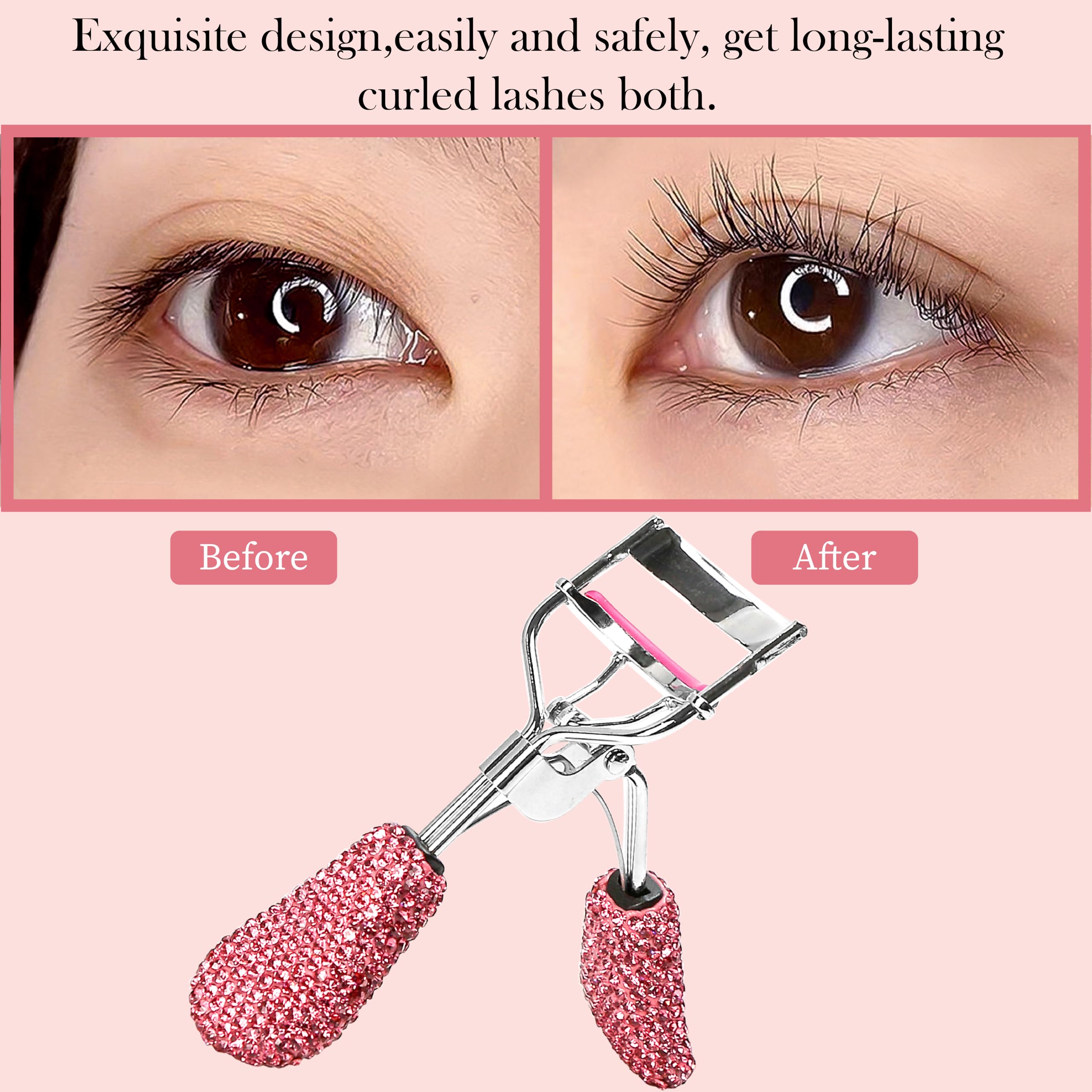 BuleVina ergonomic hinge design for comfortable curling.