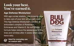 Bulldog Age Defence Serum application drops — easy, daily nourishment.