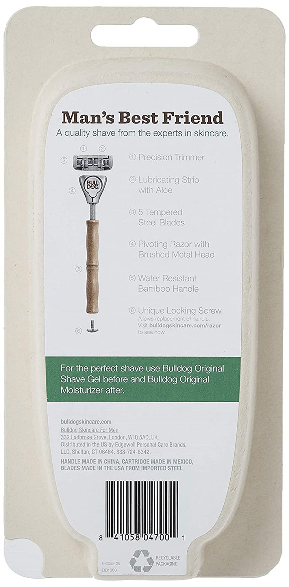Bulldog bamboo razor precision trimmer for edging and detailing
