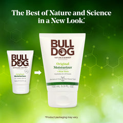 Bulldog Original Facial Moisturizer applied to the face for even coverage.
