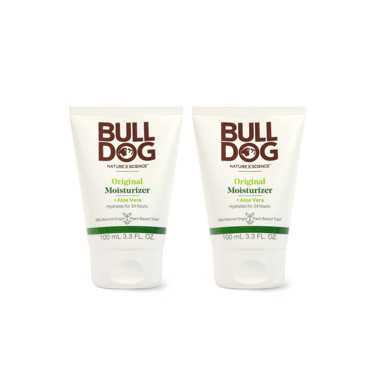 Bulldog Original Facial Moisturizer bottle closeup for daily hydration.