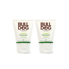 Bulldog Original Facial Moisturizer bottle closeup for daily hydration.