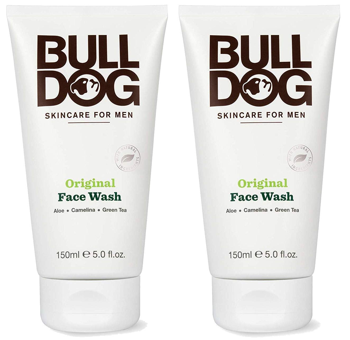 Bulldog Original Face Wash bottle pack shown for daily cleansing