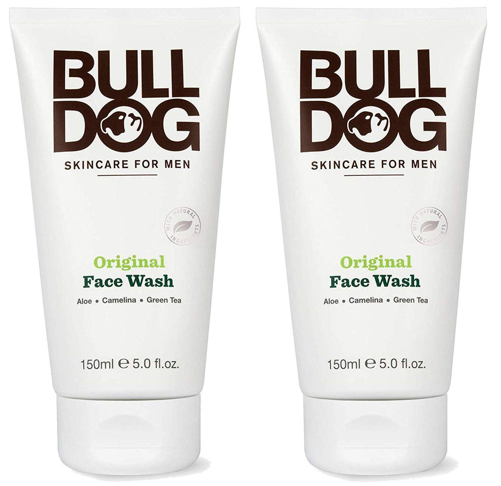 Bulldog Original Face Wash bottle pack shown for daily cleansing