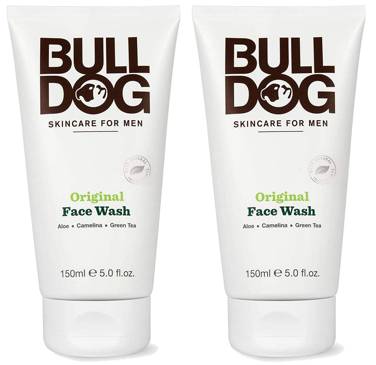 Bulldog Original Face Wash bottle pack shown for daily cleansing