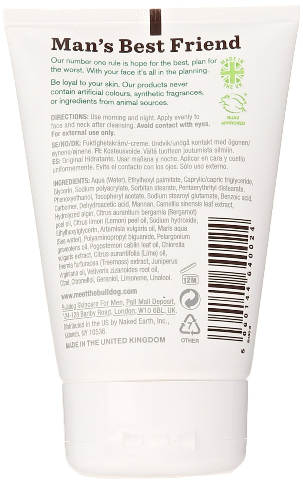 Bulldog Original texture swatch shows lightweight hydration for daily use