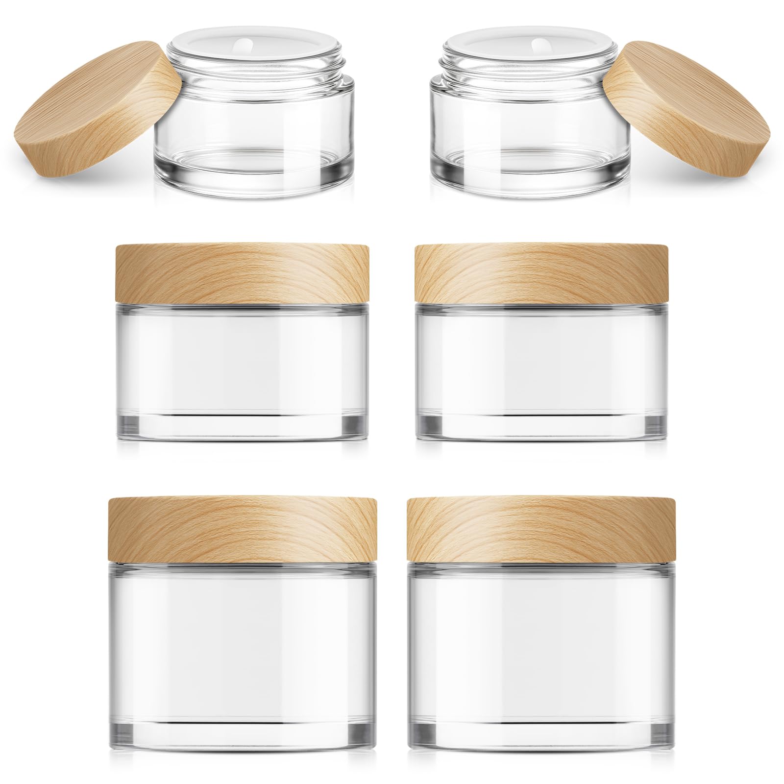 Bumobum glass jar 15ml clear displays cream for easy travel skincare.